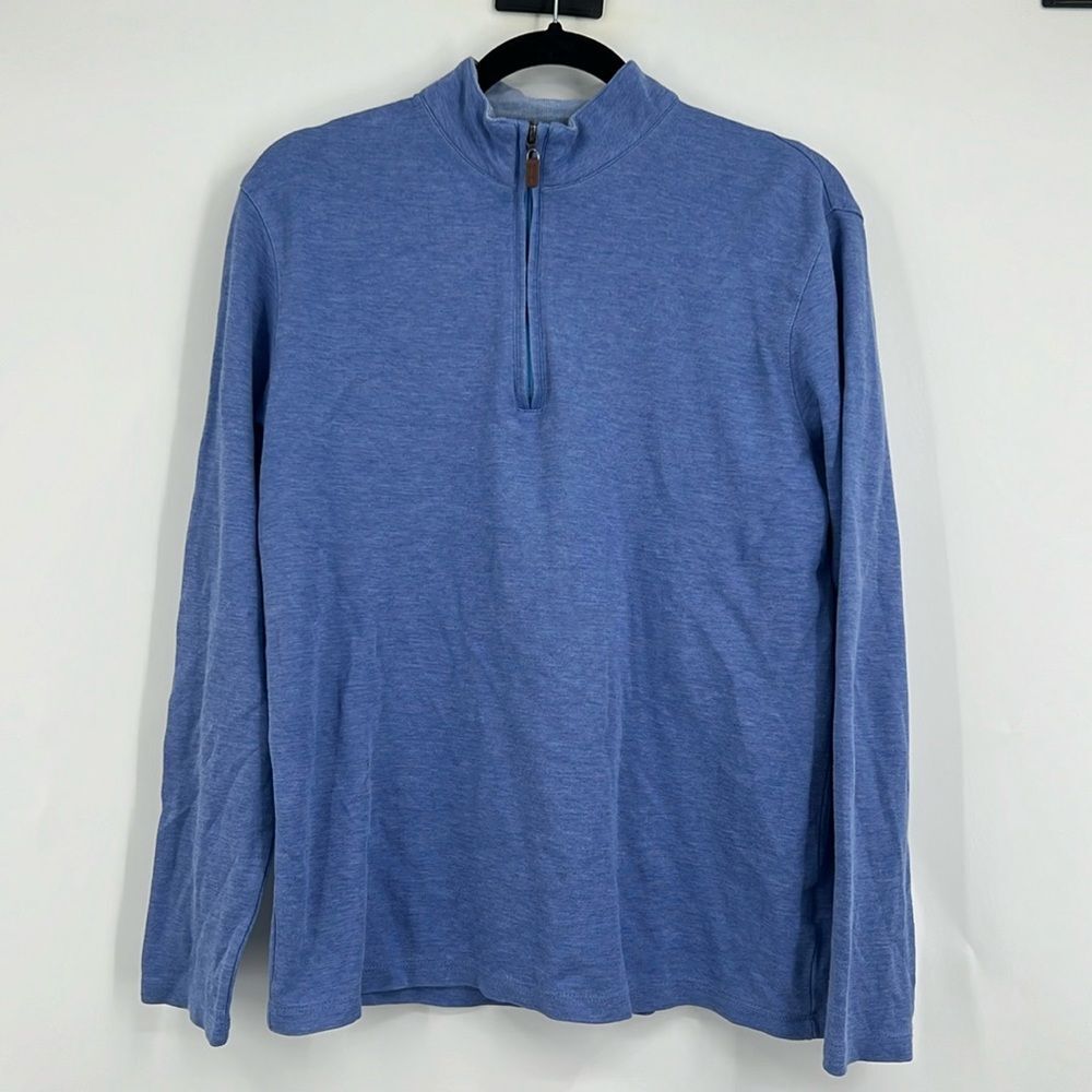 Mizzen and Main Blue Henley Shirt Small